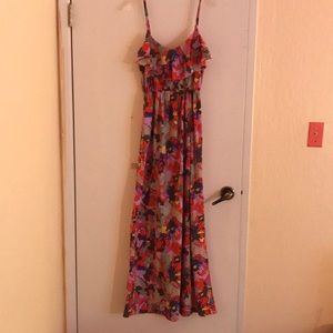 Floral print maxi dress
